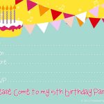 Free Templates For Birthday Invitations For Girls