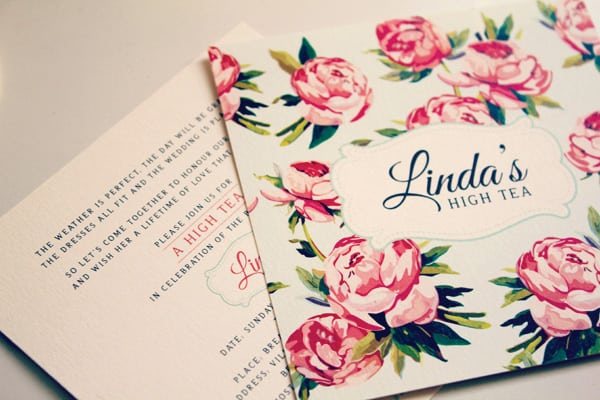 Free Vintage High Tea Invitations