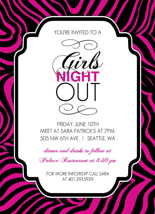 Girls Night Invite