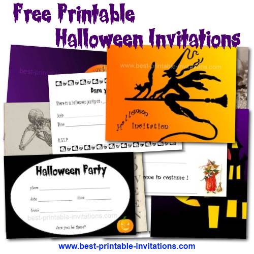 Halloween Birthday Party Invitations Free Printable