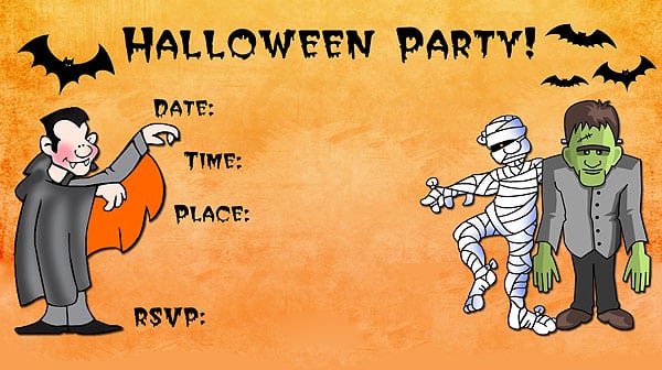 Halloween Invites Free Printable