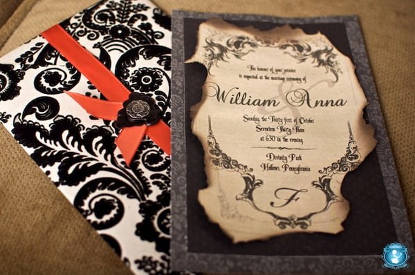 Halloween Wedding Invitations Uk