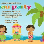 Hawaiian Birthday Invitations For Kids