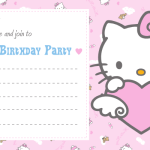 Hello Kitty Party Invites Printables