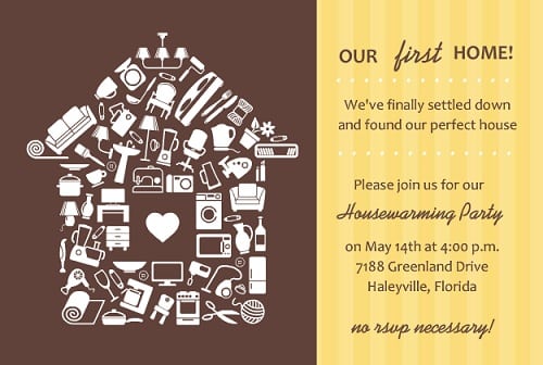 Housewarming Party Invitation Templates
