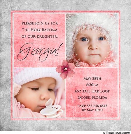 Invitation To Baptism Wording