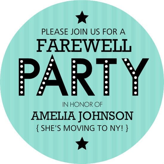 Invitation To Farewell Party Templates