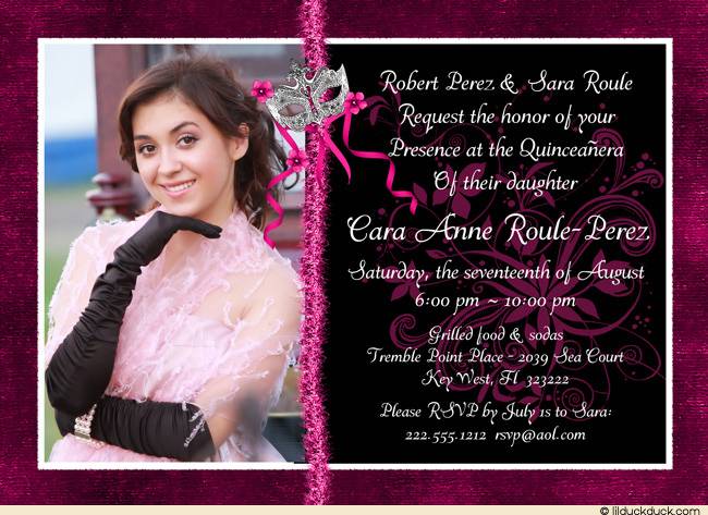 Invitations For A 15 Birthday