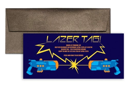 Laser Tag Invitation Template Free
