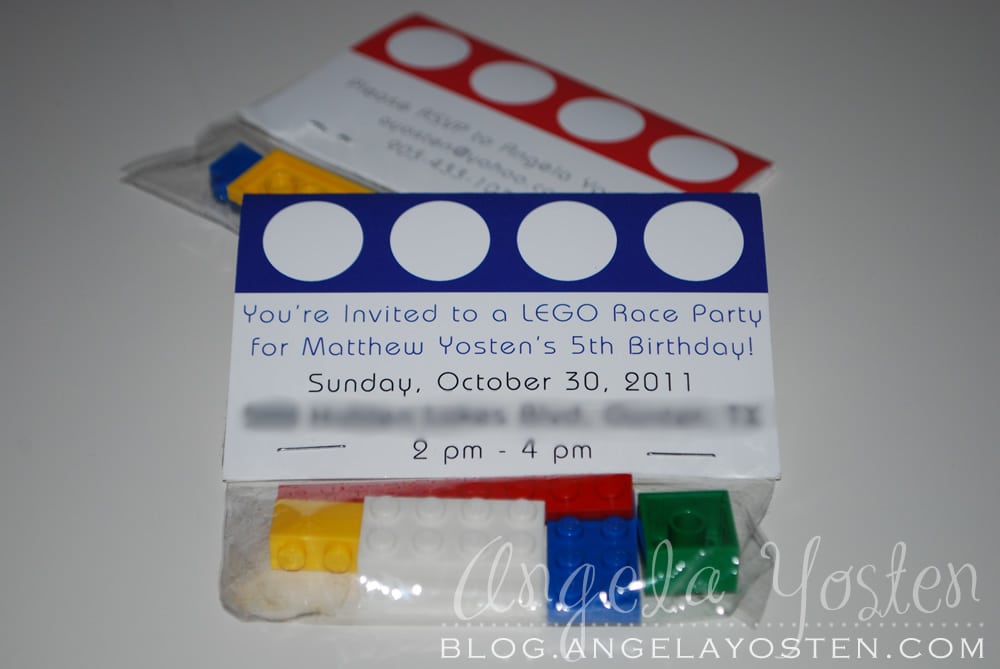 Lego Party Invitation Ideas