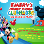 Mickey Mouse Clubhouse Invitation Free