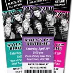 One Direction Party Invitation Templates