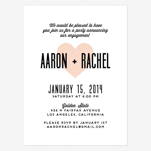 Online Invitation For Engagement Party