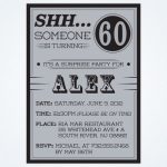 Party Invitations 60th Birthday Suprise