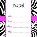 Party Invitations For Girls Templates