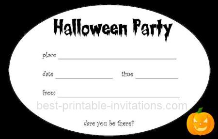 Printable Halloween Invites