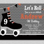 Free Printable Roller Skating Party Invitations