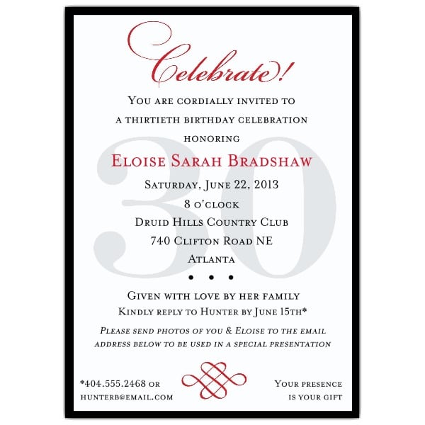 Sample Invitations For 50th Birthday Party