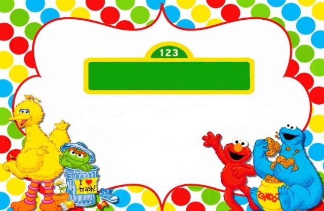 Sesame Street Invitations