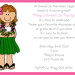Sweet 16 Luau Invitation Ideas