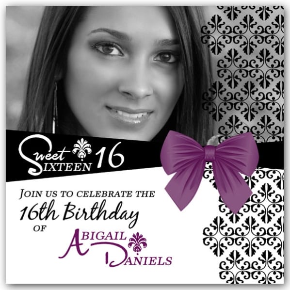 Sweet Sixteen Invitations Pinterest