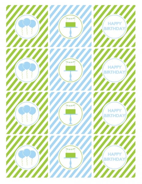 Tagfree Printable Boy 1st Birthday Invitations
