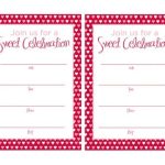 Tagfree Printable Sweet 16 Party Invitations