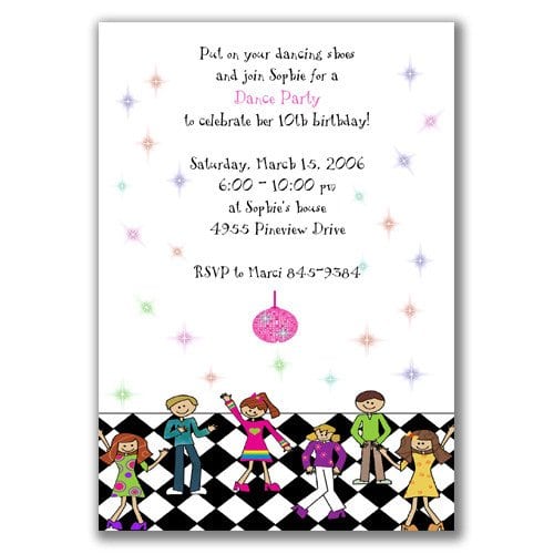 Tagkids Disco Party Invitations Printable