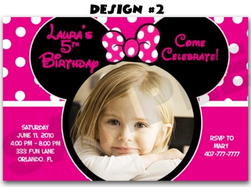 Tagkids Minnie Mouse Bithday Invitatios Templates
