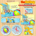 Tagprintable Pool Party Invitations For Free