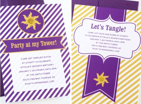 Tangled Birthday Invitations Template